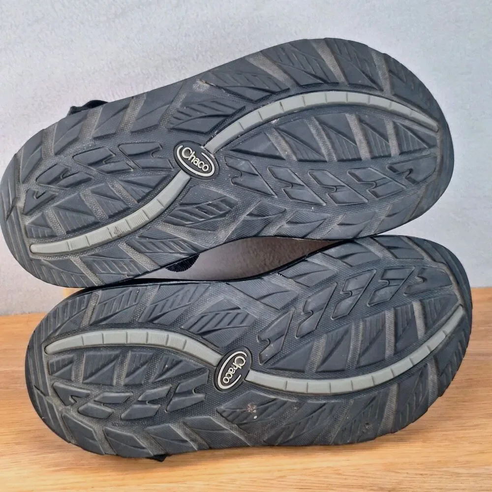 Chaco Z/Cloud Men's 8 Sport Sandals Traffic Orange Gray Webbing Adjustable